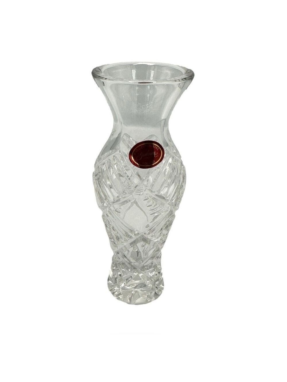 Gorham Crystal 6 1/4” Bud Vase Montage Collection 2003 Made in Poland with Box